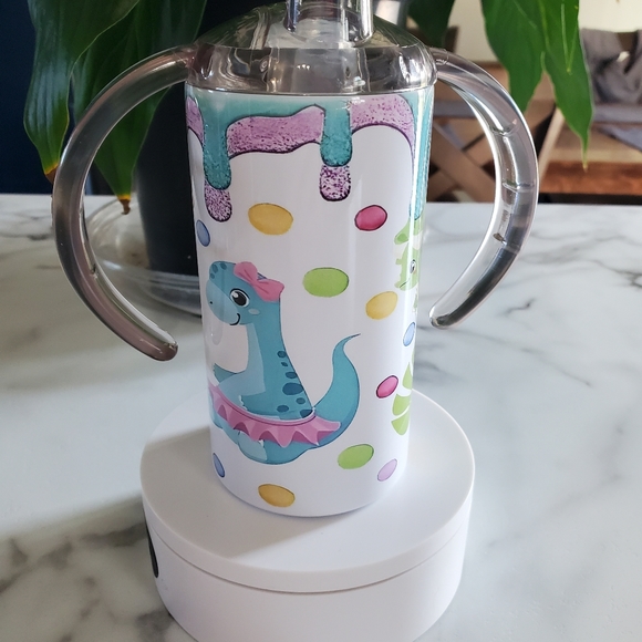 Baby Dinosaurs 12oz Sippy Cup with 2 lids - Picture 5 of 11